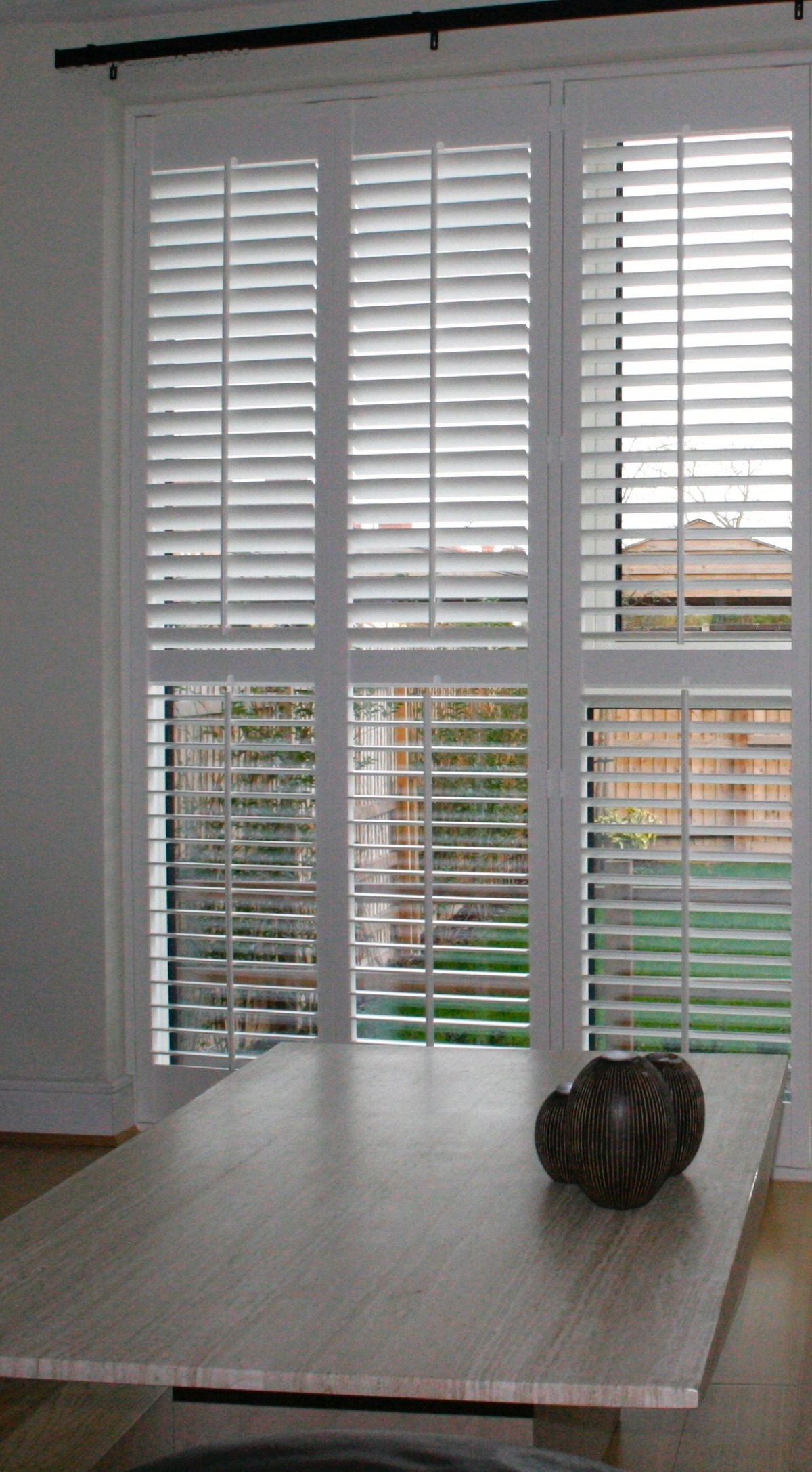 Contemporary shuters provide shading and privacy Beautiful shutters Fitted in Bishops Stortford Hertfordshire