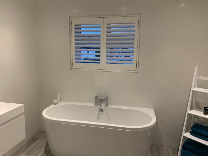Shutters for bathrooms Plantation shutters fitted in Cheshunt, Hertfordshure