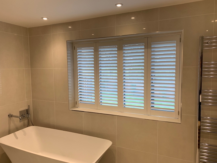 Bathroom water proof shutters