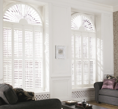 Arched windows shutters