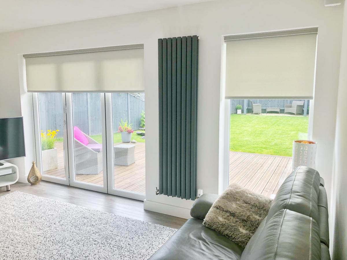 We wanted electric blinds to help keep the living room cooler during summer as well as block some li...